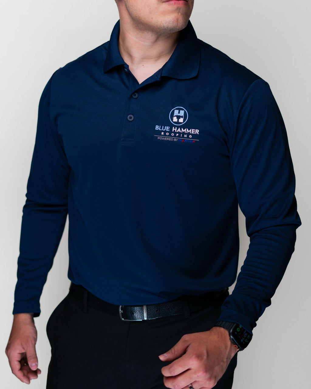 Long Sleeve Polo Shirt Embroidered