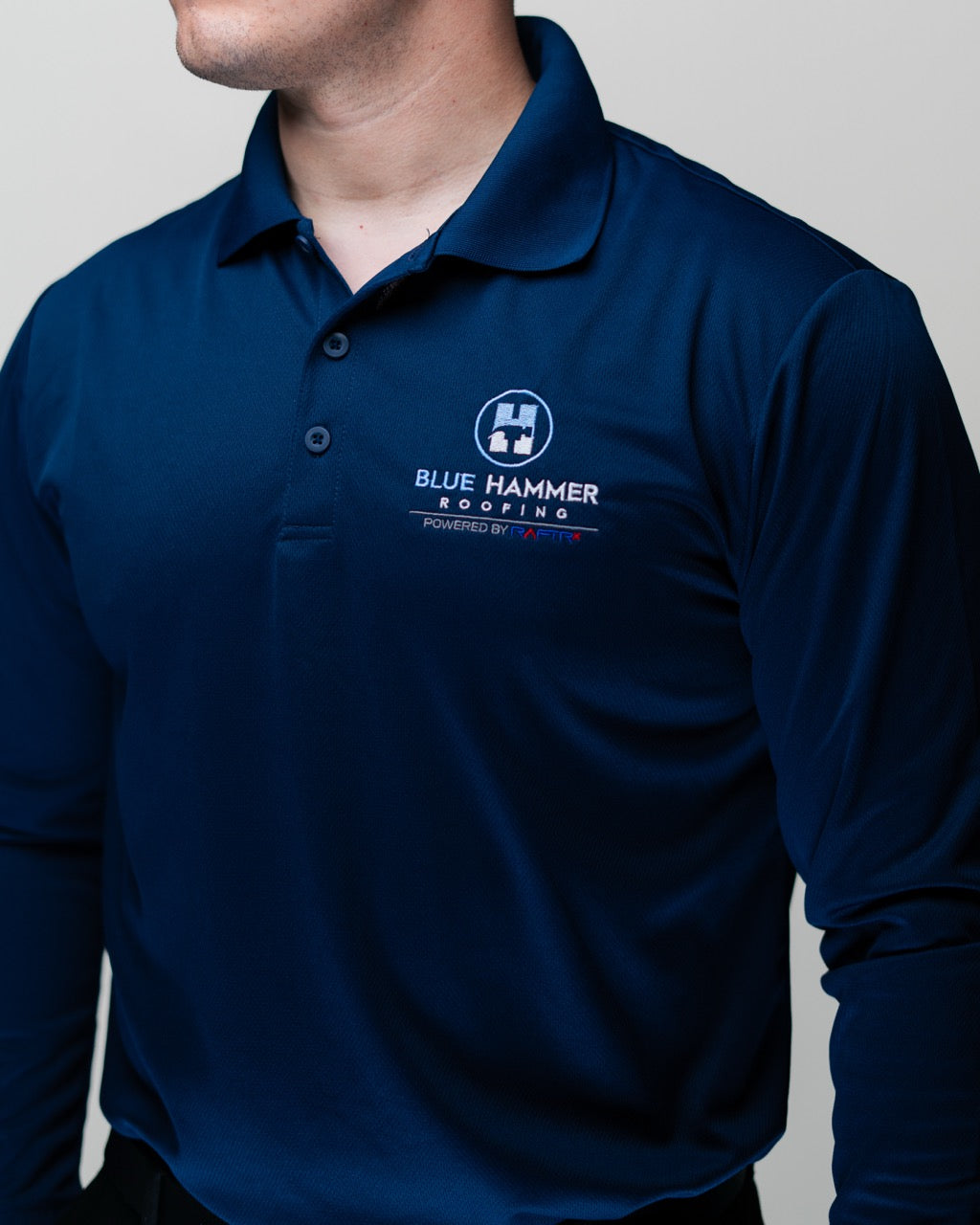 Long Sleeve Polo Shirt Embroidered