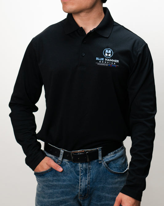 Long Sleeve Polo Shirt Embroidered